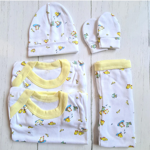 Set ajuar de 5 piezas 100% algodón para bebé