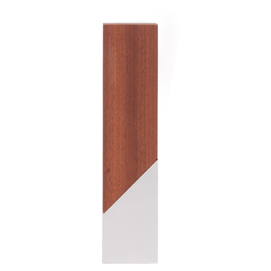Bloque Trofeo de Acero y Madera 