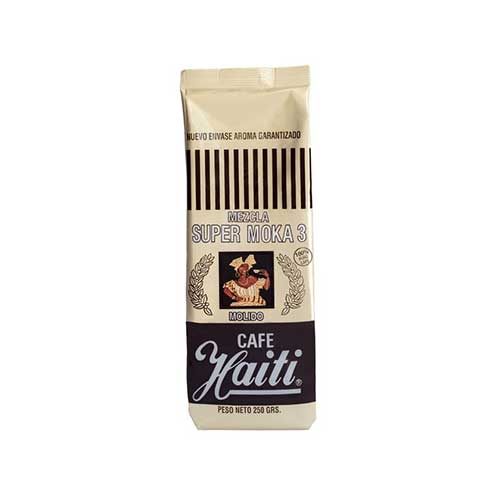 Café Grano Molido Haití Súper Moka 3 Mezcla 250 g